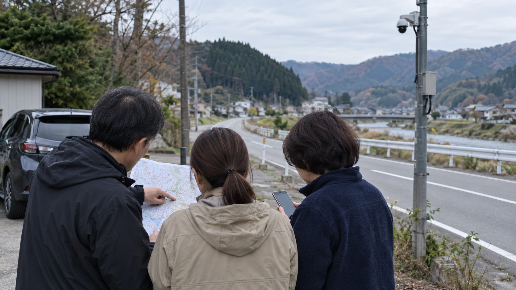 新潟で家出人の移動経路と防犯カメラの確認先を整理する家族