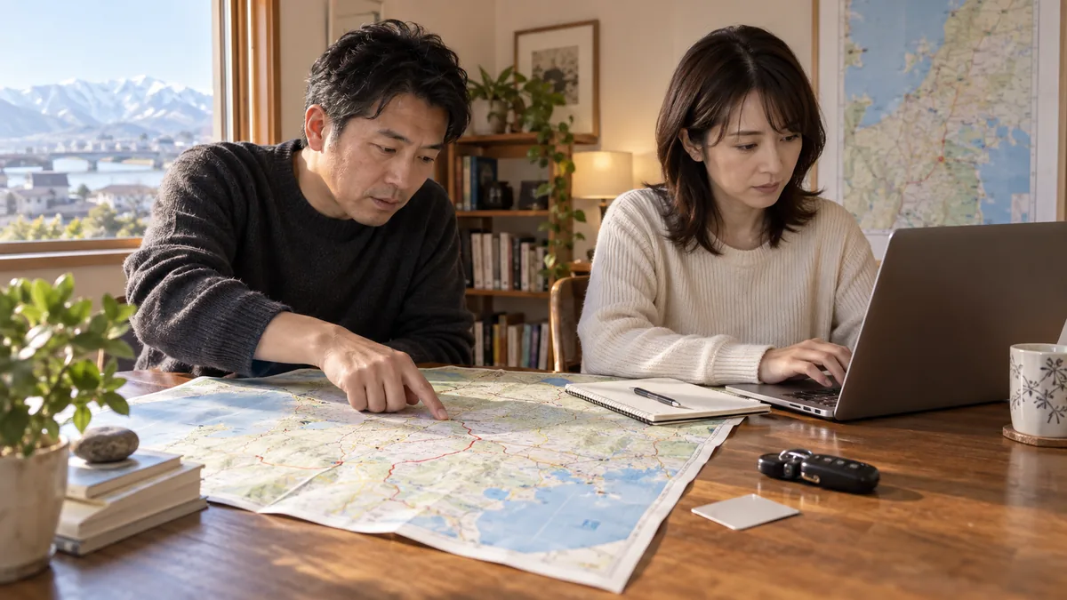 新潟県内で車両情報を手がかりに家出人の所在確認を行う調査