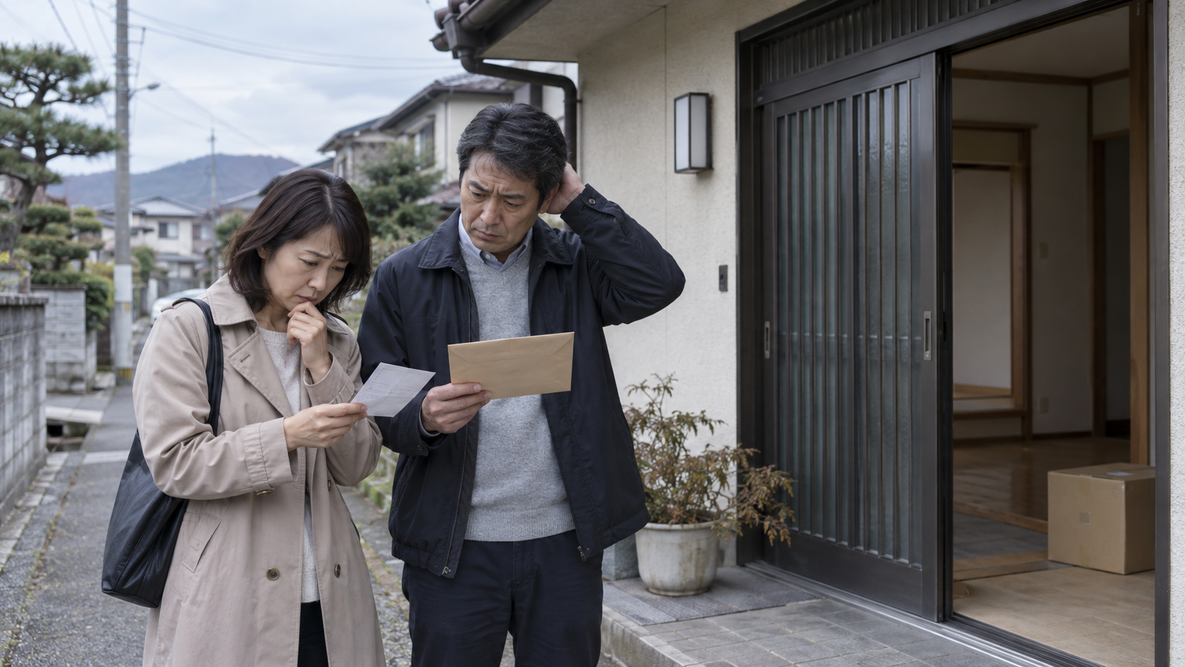 新潟で急に引っ越した家族の旧住所や手がかりを整理する様子