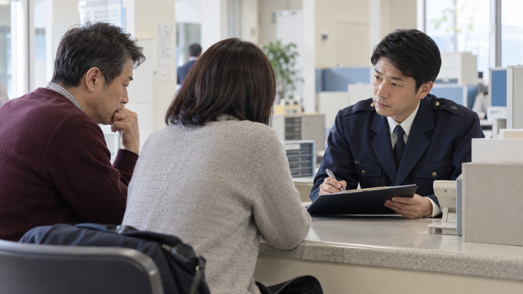 新潟で長期間帰ってこない家族の古い写真や手がかりを整理する様子